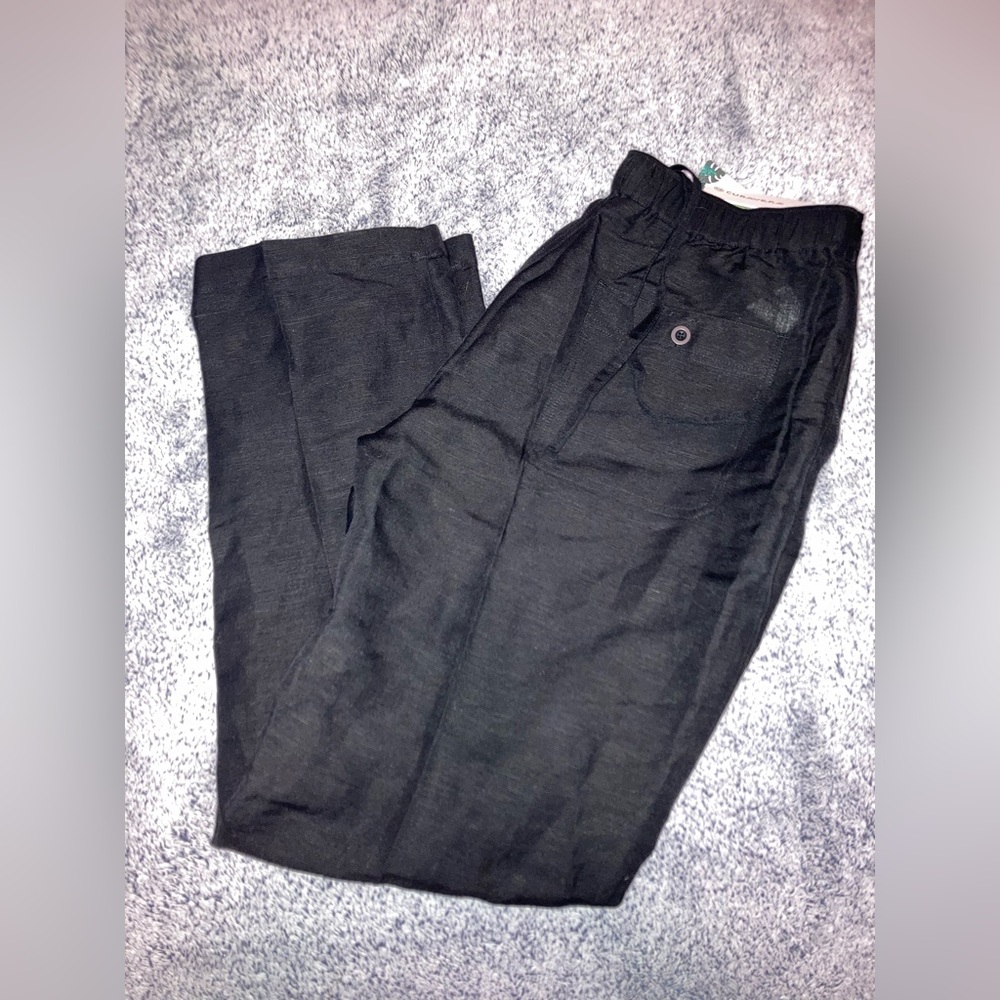 Women’s medium drawstring linen pants NWT